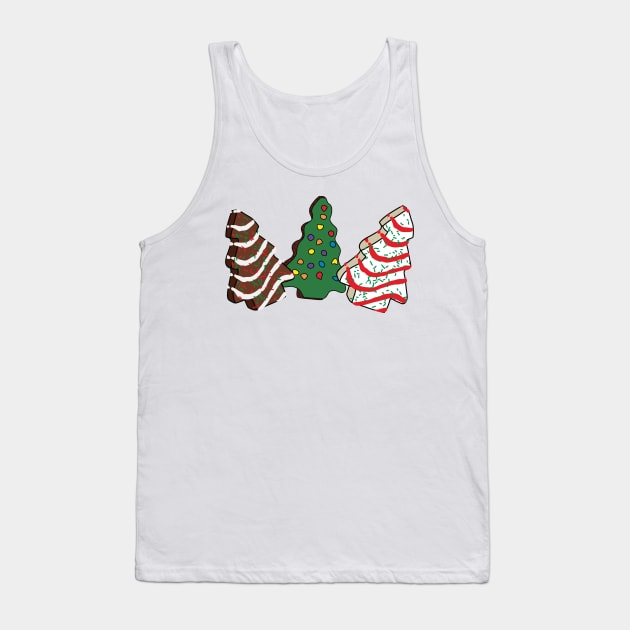 Christmas Tree Snack Cakes Tank Top by Milibella